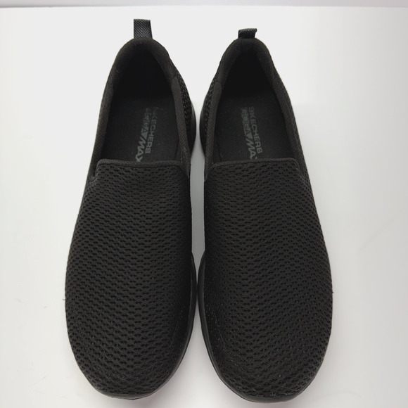 Skechers Go Walk Goga Mat Slip On Women Size 8 Black Comfort Breathable Walking - Picture 6 of 11